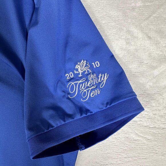 RLX Ralph Lauren Polo Shirt Men Size L Blue Short Sleeve Golf Embroidered Logo - Picture 5 of 11